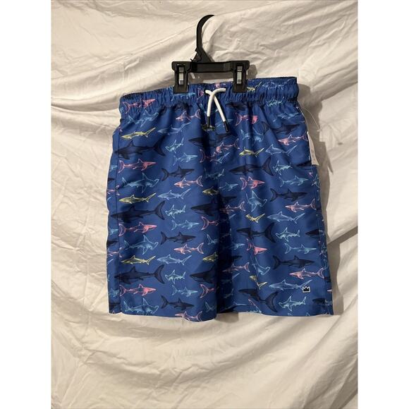 Crown & Ivy Boy's Swim Trunks Sharks Size Large (Size 12) New With Tags (Z-2) - Picture 6 of 10